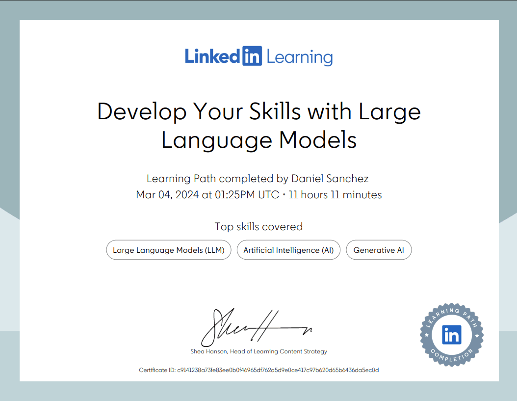 Develop Your Skills with Large Language Models preview