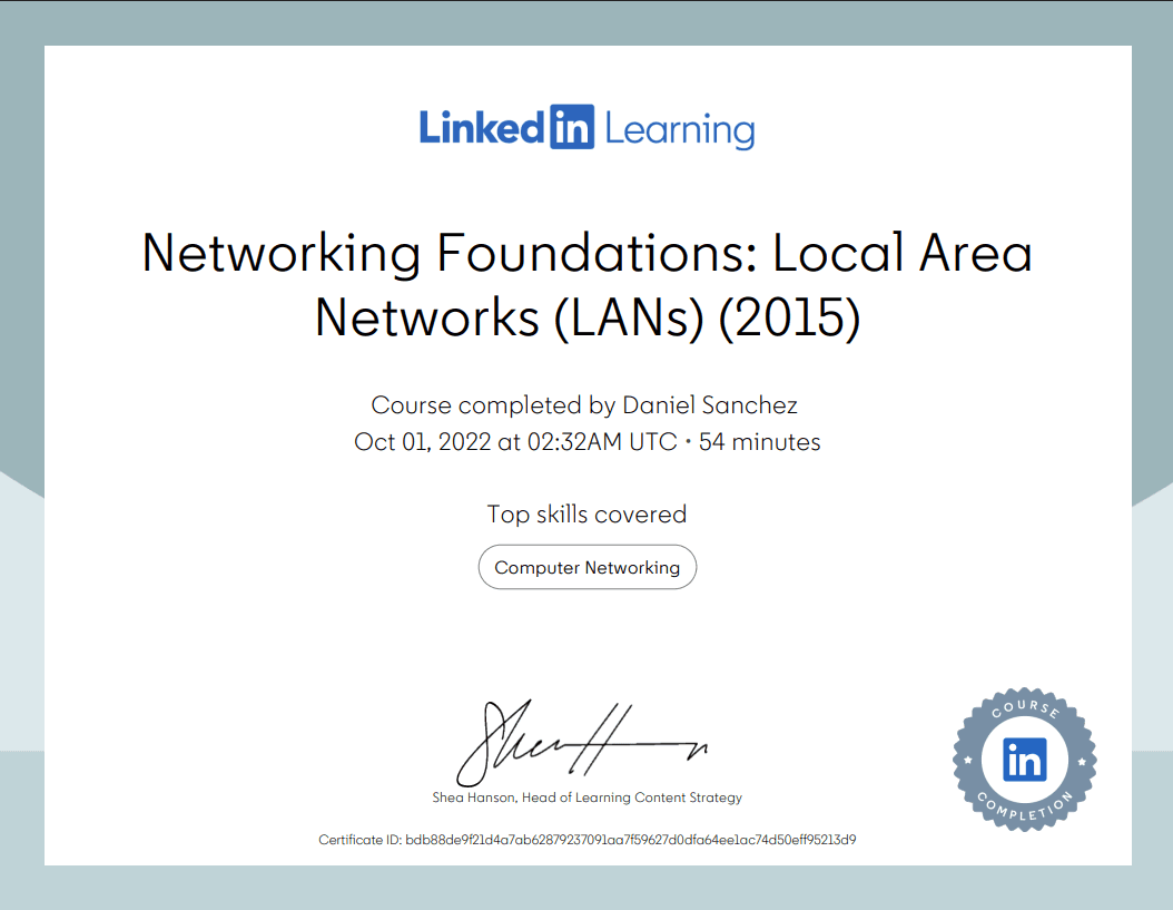 Networking Foundations: Local Area Networks (LANs) 2015 preview